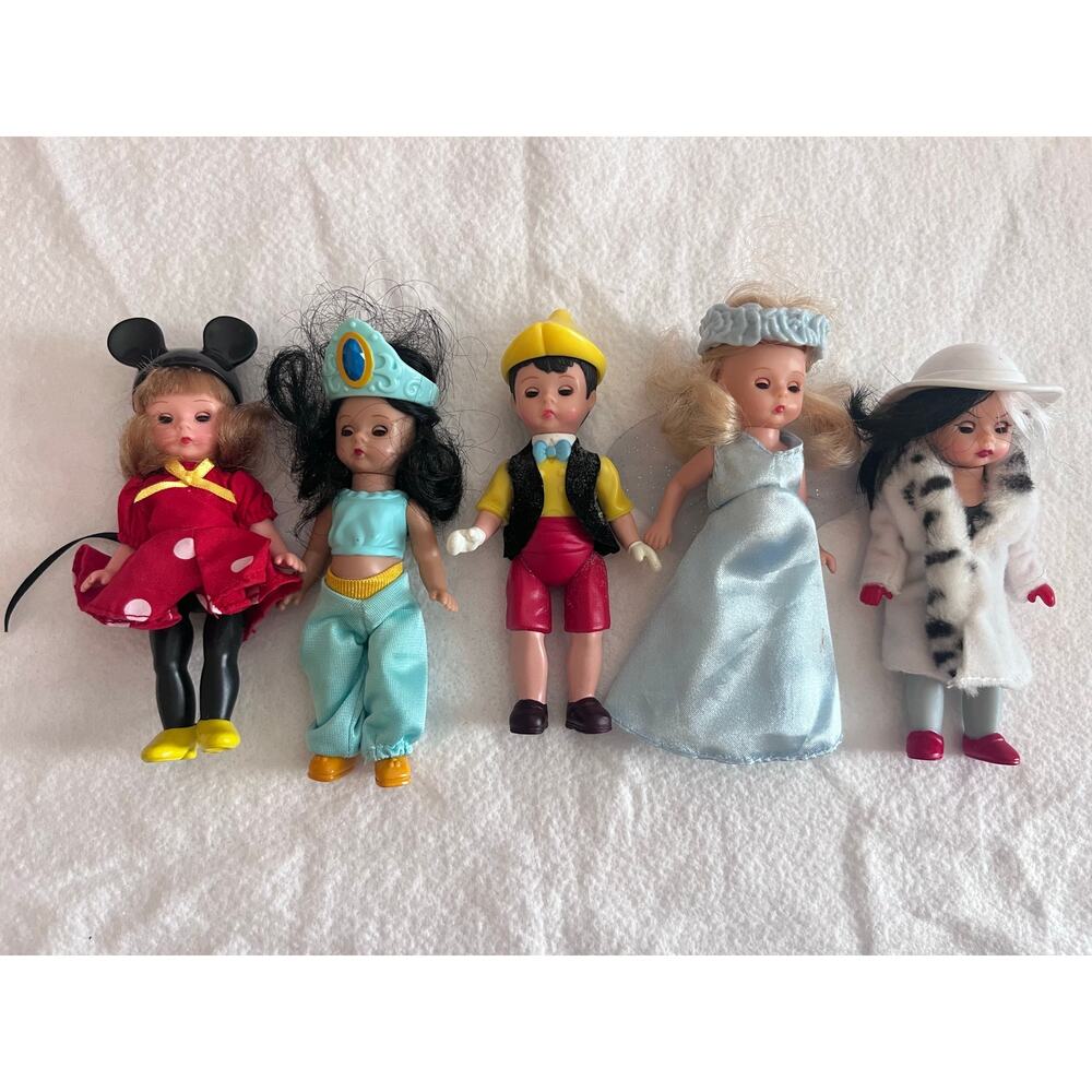Madame Alexander McDonald's Toys Disney Bundle Minnie Jasmine Pinocchio Cruela